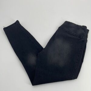 UEC Peace Love Eco Rewash distressed black jeggings size 13